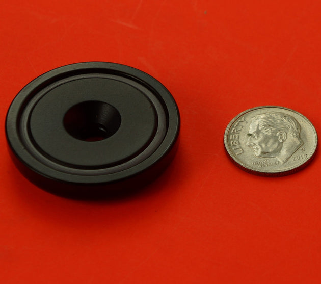 These neodymium magnets are powerful and compact  A steel case protects the magnetic material. Heavy Duty encased Epoxy+Copper+Nickel Triple Layer Coated neodymium magnets are made from our premium quality neodymium NdFeB magnets, the world's strongest magnets.

Magnets with iron and brass cases concentrate and focus the magnetic field.

Knurled magnets are easier to grip than smooth magnets